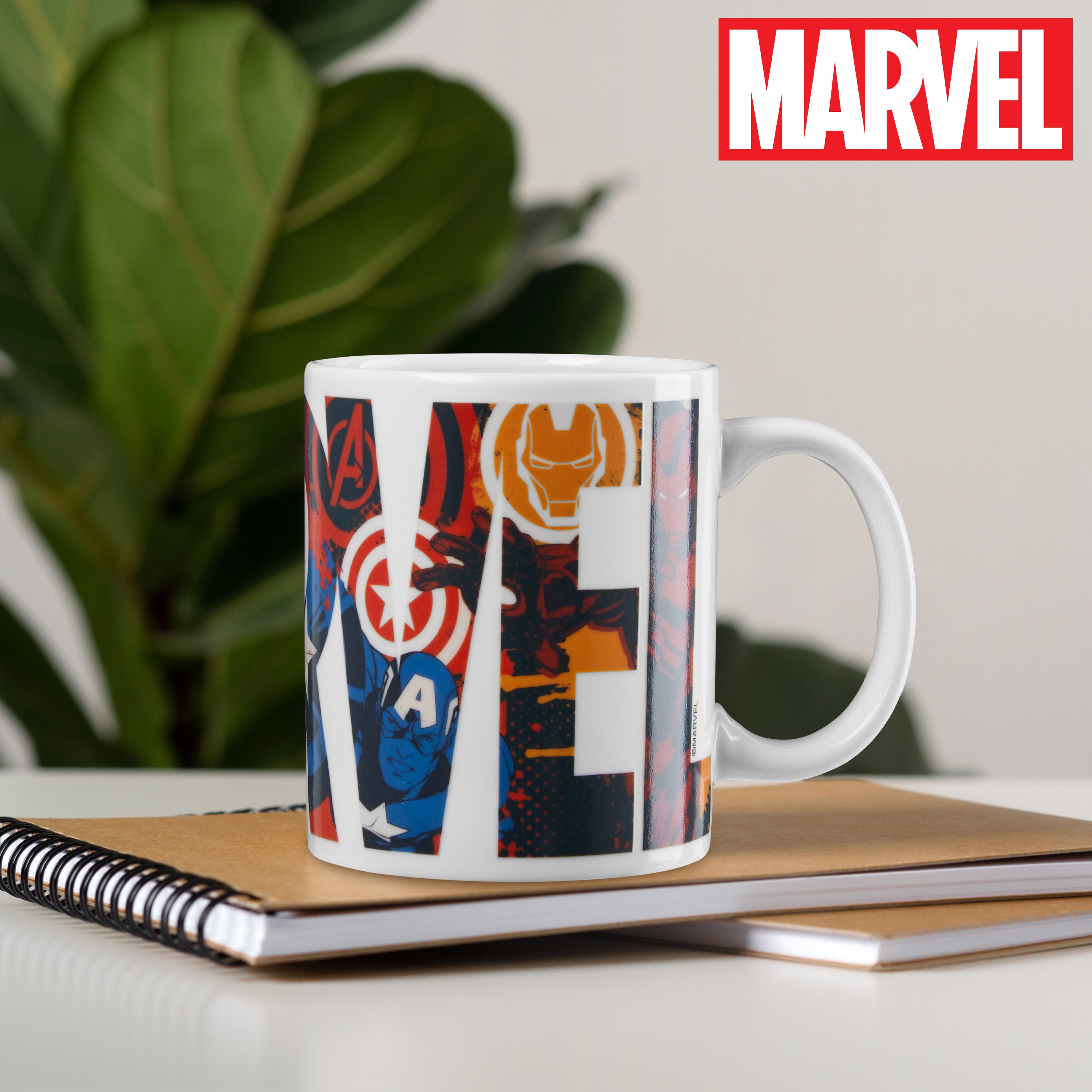 Marvel Coffee Mug Men Teenagers Boys 312ml Ceramic Heat Colour Changing Mug Gift Set Official Merchandise Gifts for Him - Get Trend