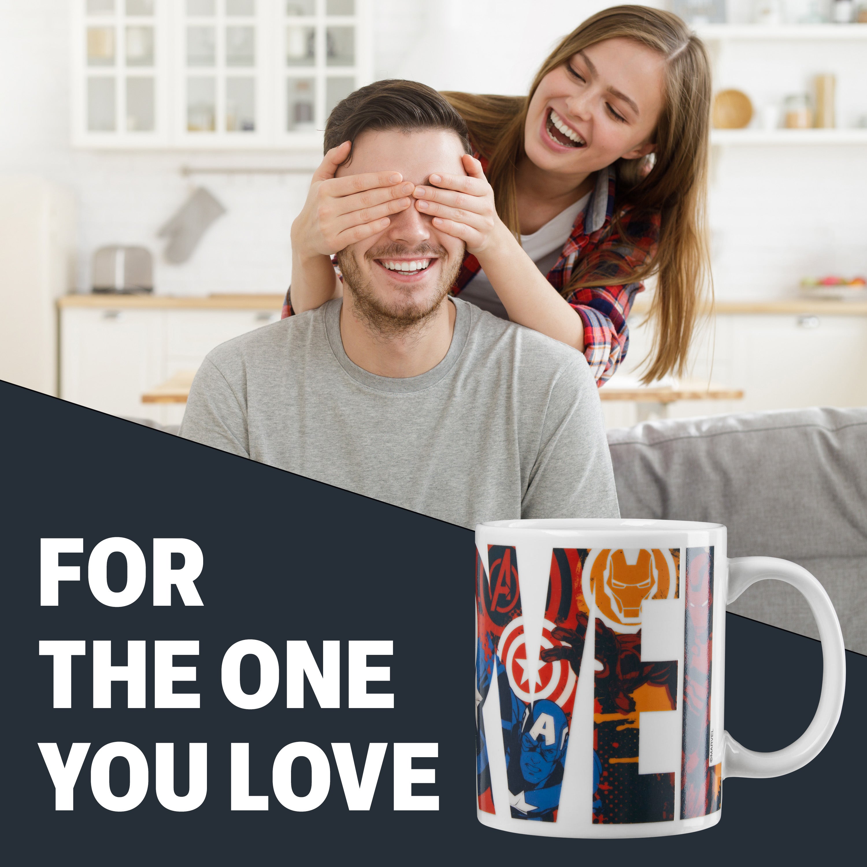 Marvel Coffee Mug Men Teenagers Boys 312ml Ceramic Heat Colour Changing Mug Gift Set Official Merchandise Gifts for Him - Get Trend