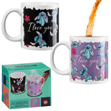 Disney Stitch Coffee Mug Women Teenagers Girls 312ml Ceramic Heat Colour Changing Mug - Get Trend