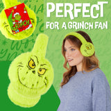 The Grinch Womens Fluffy Earmuffs, Cosy Winter Accessories - Gifts for Her