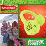 The Grinch Womens Fluffy Earmuffs, Cosy Winter Accessories - Gifts for Her