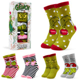 Grinch Ladies Calf Socks Pack of 5