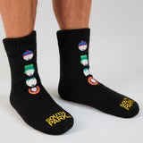 South Park Slipper Socks for Men, Fluffy Warm Sherpa Fleece Lined Non-Slip Bed Socks - Funny Gifts for Him