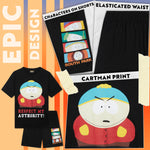 South Park Mens Pyjamas Set Short PJs Funny Nightwear Lounge Set Comfy Sleepwear - Get Trend