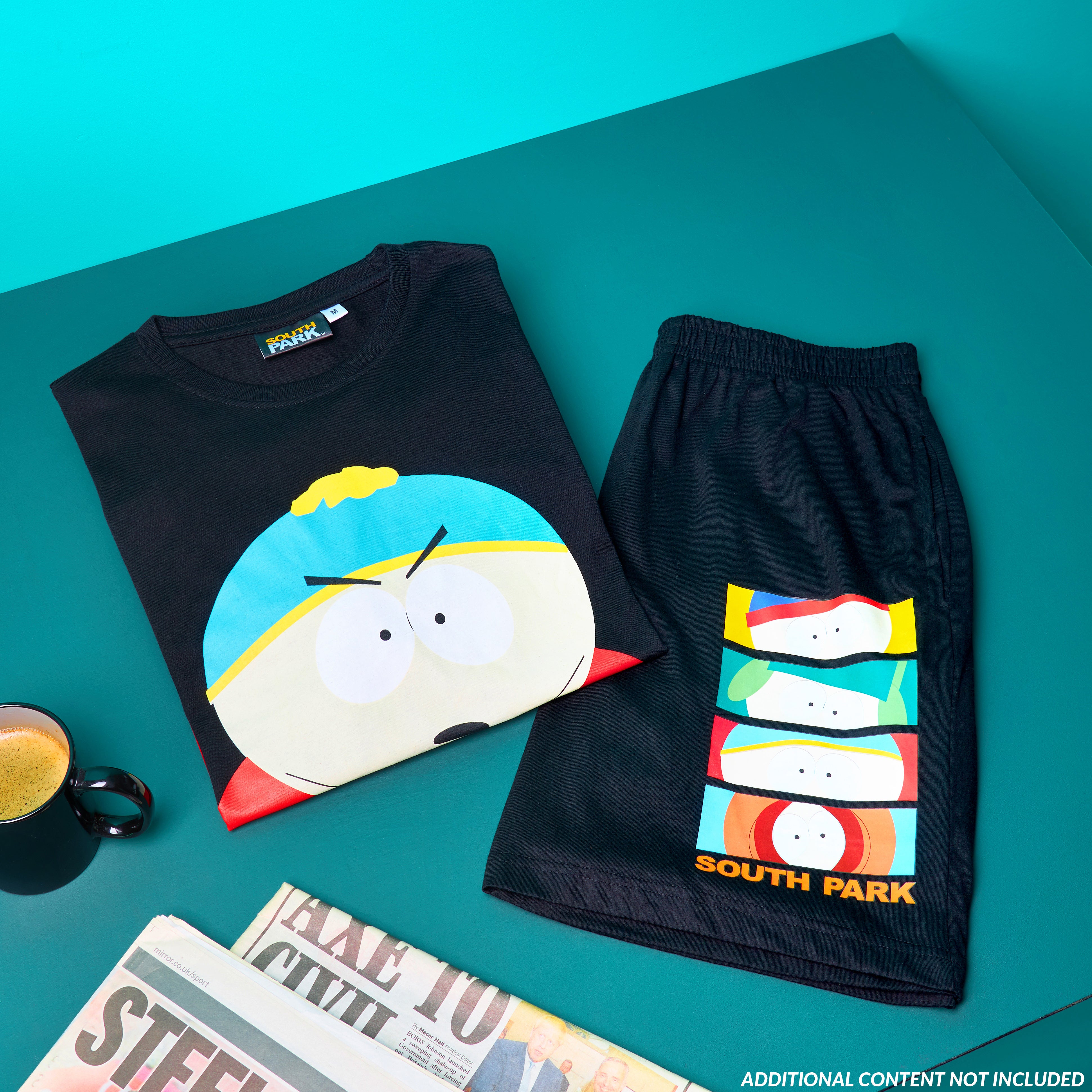 South Park Mens Pyjamas Set Short PJs Funny Nightwear Lounge Set Comfy Sleepwear - Get Trend