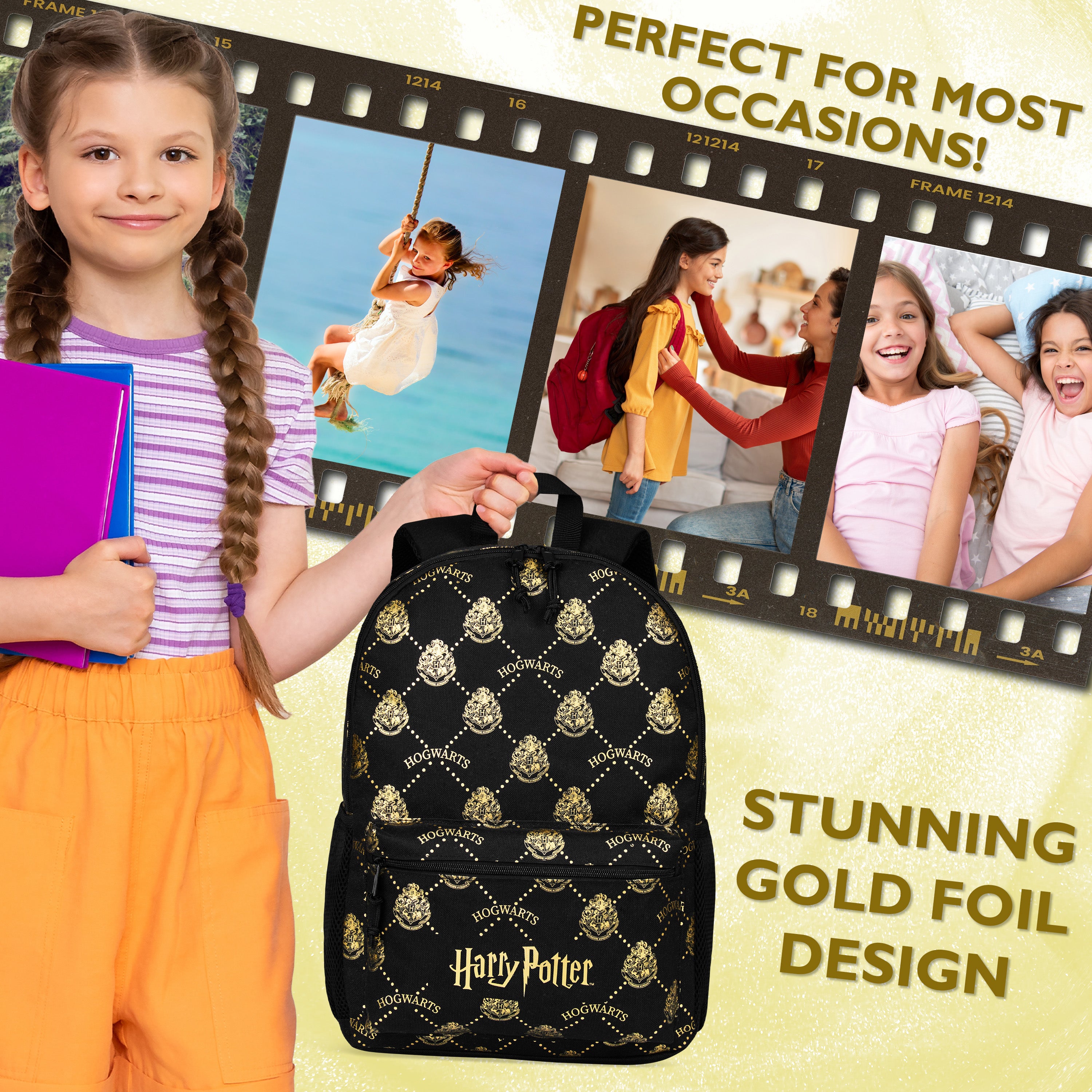 Harry Potter Backpack for Kids Teens Rucksack School Bag for Primary Secondary - Get Trend