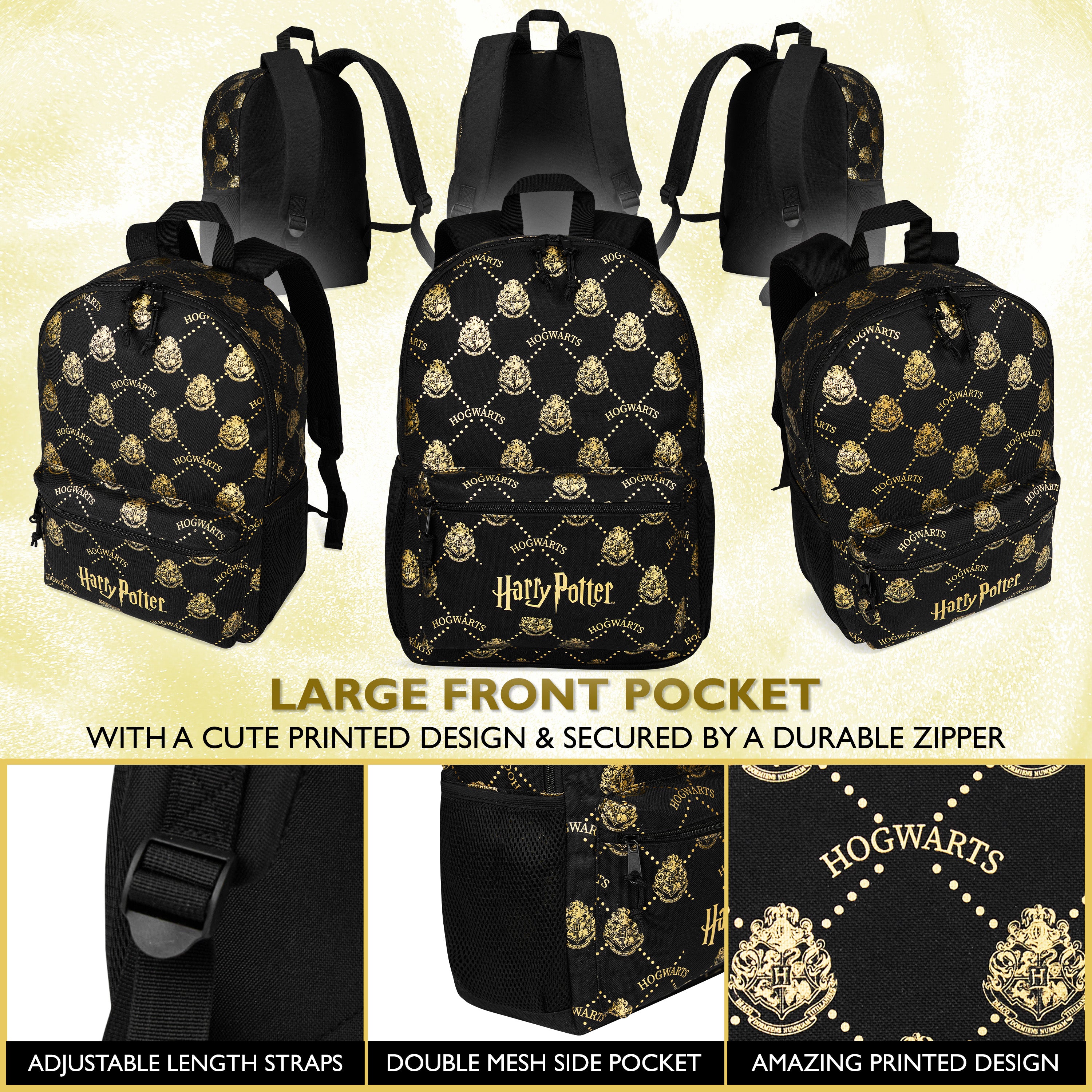 Harry Potter Backpack for Kids Teens Rucksack School Bag for Primary Secondary - Get Trend