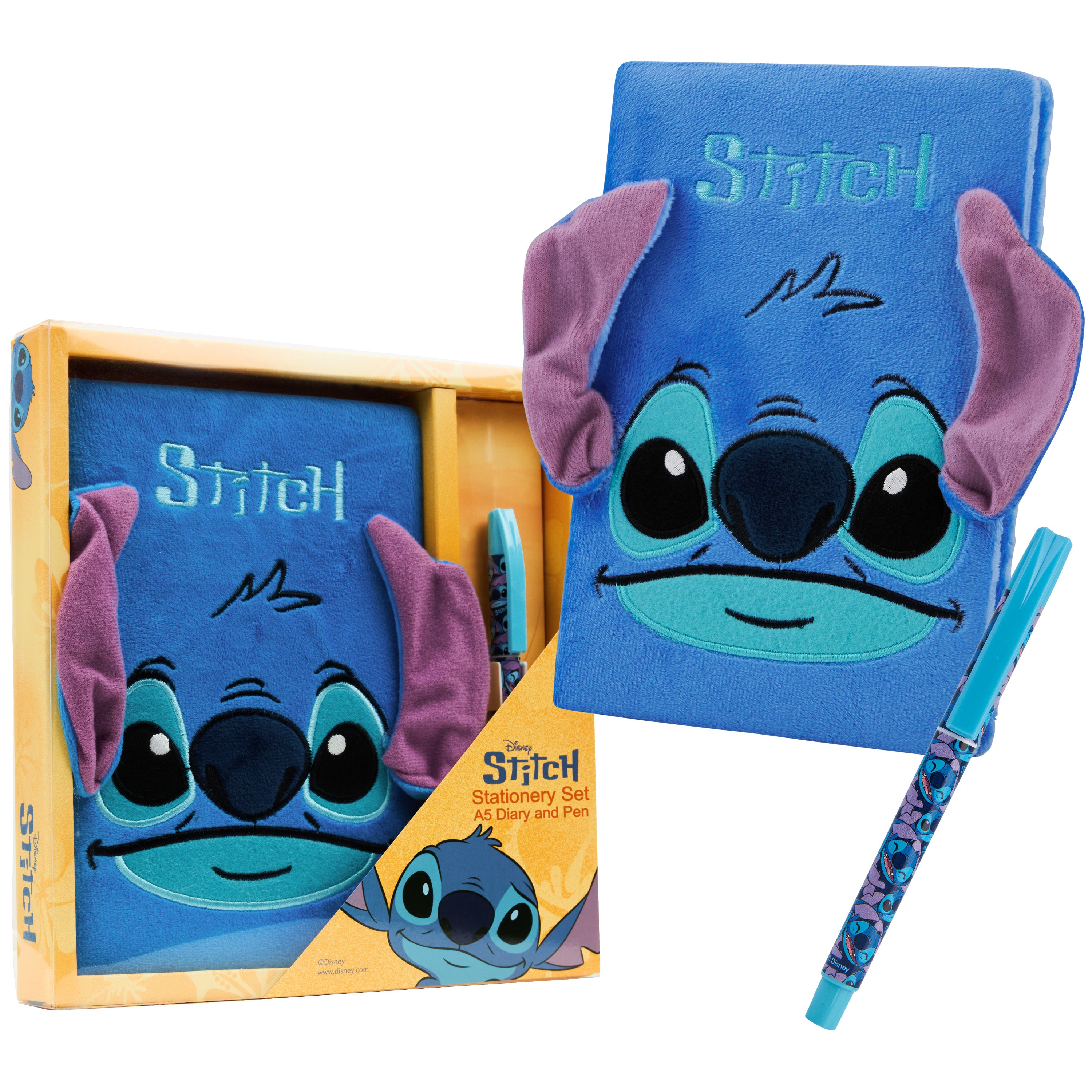 buy 3D Stitch ears notepad and a ball point pen set