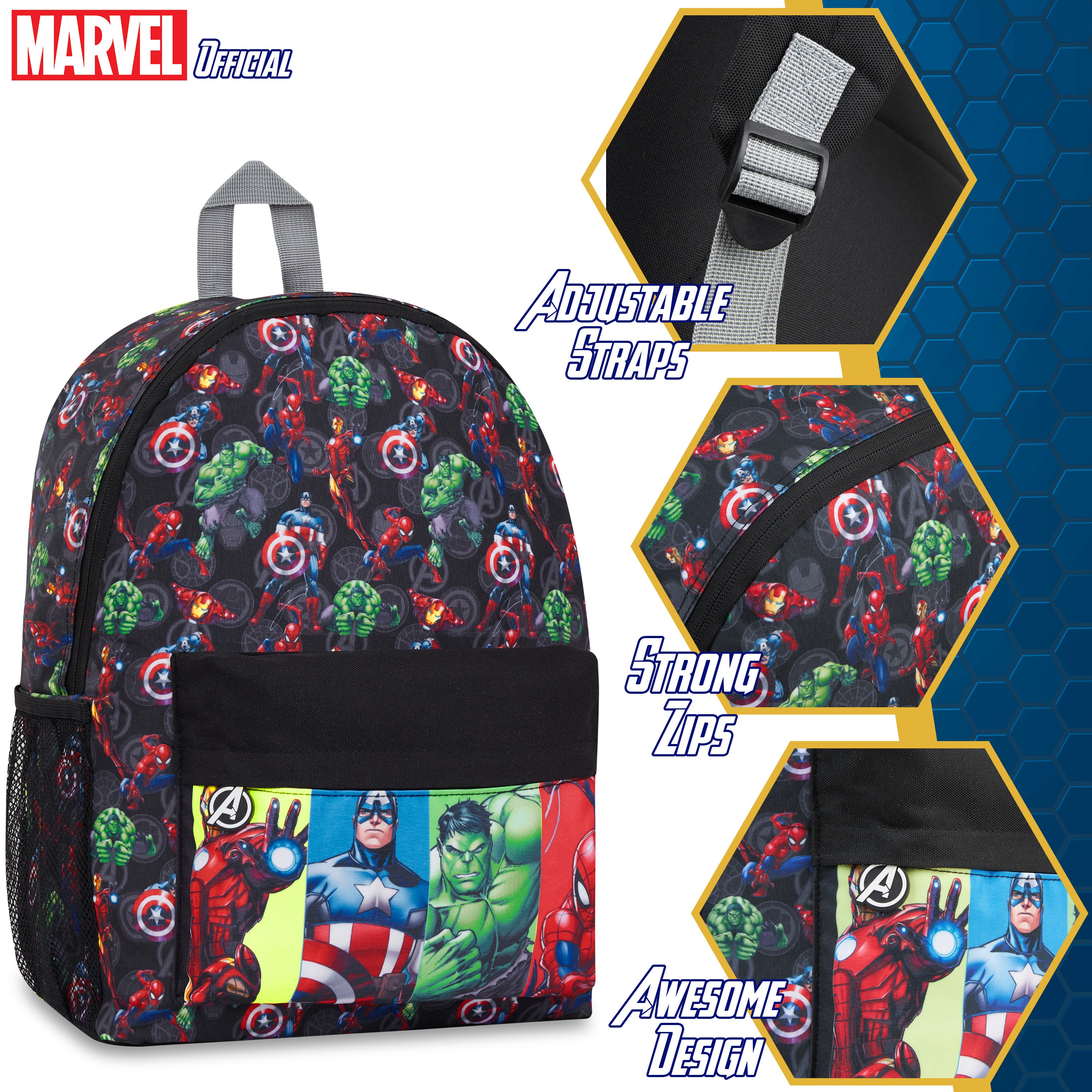 Marvel Spiderman Backpack for Kids Teenagers Avengers Rucksack School Bag Daypack - Get Trend