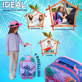 Disney Kids Suitcase - Foldable Trolley Bag 47 x 30cm, 2 Wheels Extendable Handle - Get Trend