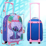 Disney Kids Suitcase - Foldable Trolley Bag 47 x 30cm, 2 Wheels Extendable Handle - Get Trend
