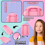 Disney Kids Suitcase - Foldable Trolley Bag 47 x 30cm, 2 Wheels Extendable Handle - Get Trend