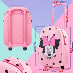 Disney Kids Suitcase - Foldable Trolley Bag 47 x 30cm, 2 Wheels Extendable Handle - Get Trend