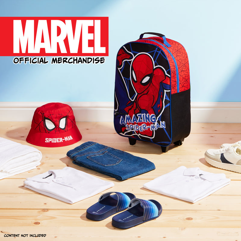 Marvel Suitcase for Boys Spiderman Carry On Avengers Travel Bag with Wheels - Get Trend