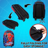 Marvel Kids Suitcase - Foldable Trolley Bag 47 x 30cm, 2 Wheels Extendable Handle - Get Trend