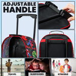 Marvel Kids Suitcase - Foldable Trolley Bag 47 x 30cm, 2 Wheels Extendable Handle - Get Trend