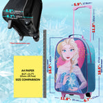 Disney Kids Suitcase - Foldable Trolley Bag 47 x 30cm, 2 Wheels Extendable Handle - Get Trend