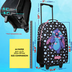 Disney Kids Suitcase - Foldable Trolley Bag 47 x 30cm, 2 Wheels Extendable Handle - Get Trend