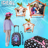 Disney Kids Suitcase - Foldable Trolley Bag 47 x 30cm, 2 Wheels Extendable Handle - Get Trend