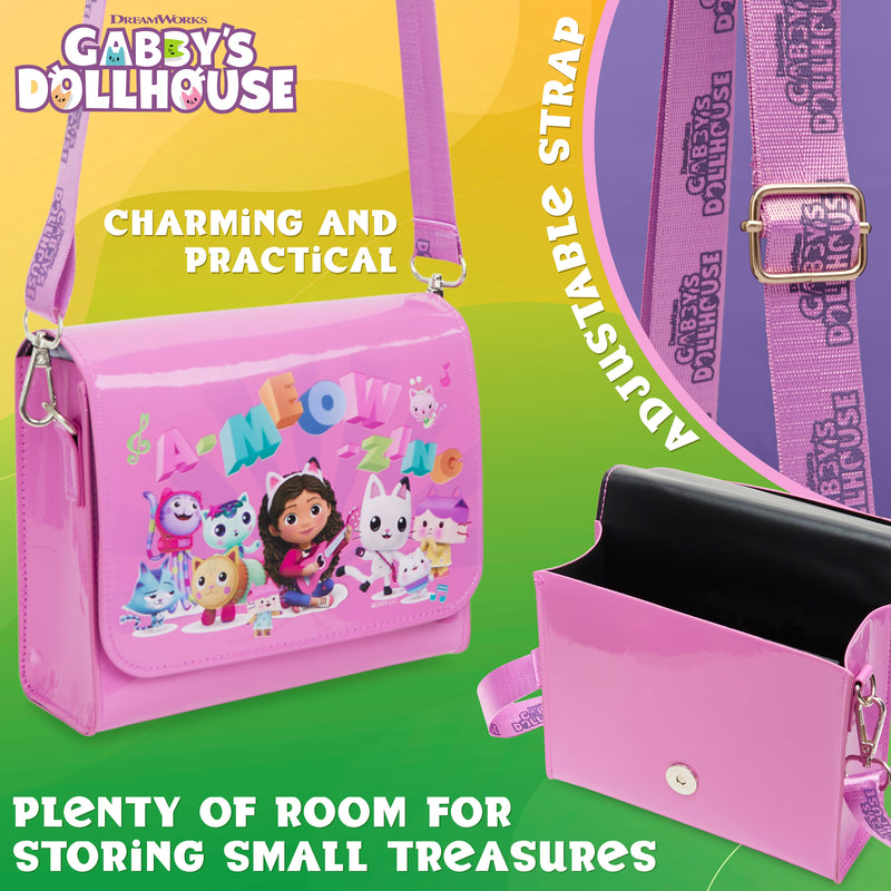 Gabby's Dollhouse Girls Handbag, Cute Shoulder Bag Adjustable Strap Girls Gifts - Get Trend