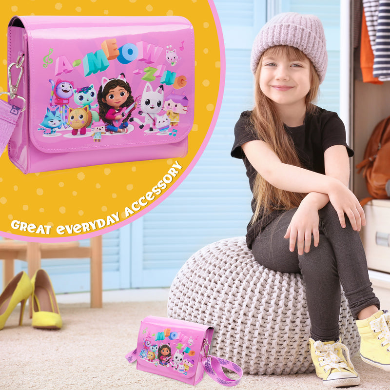Gabby's Dollhouse Girls Handbag, Cute Shoulder Bag Adjustable Strap Girls Gifts - Get Trend