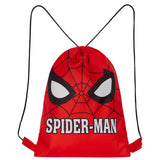 Disney Kids Drawstring Bags, 29 x 38cm Swimming Bag with Airflow Vent - Spiderman - Get Trend