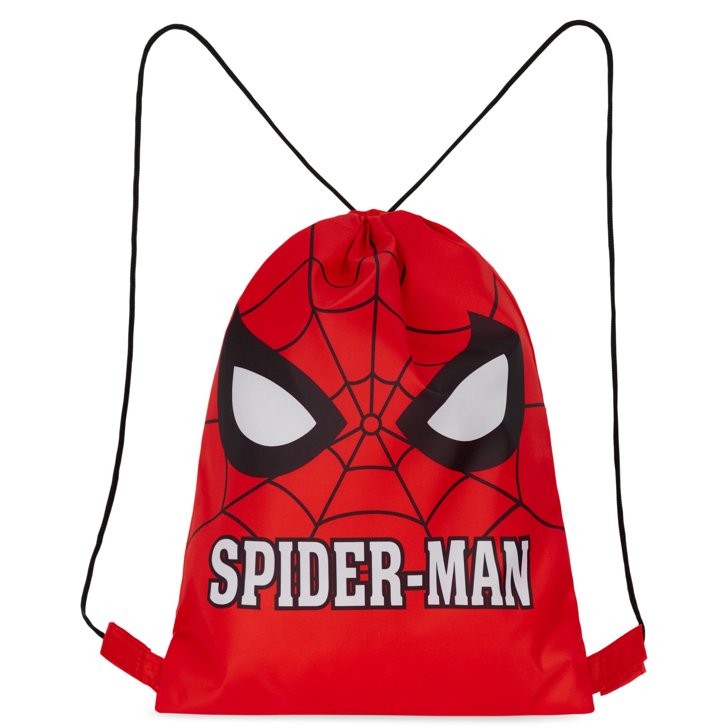 Disney Kids Drawstring Bags, 29 x 38cm Swimming Bag with Airflow Vent - Spiderman - Get Trend