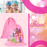 Disney Kids Drawstring Bags, 29 x 38cm Swimming Bag with Airflow Vent - Princess - Get Trend