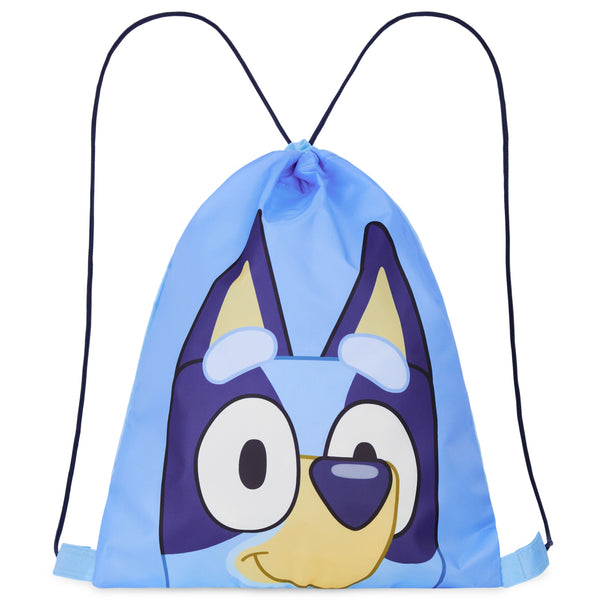 Bluey Kids Drawstring Bags, 29 x 38cm Swimming Bag with Airflow Vent - Get Trend
