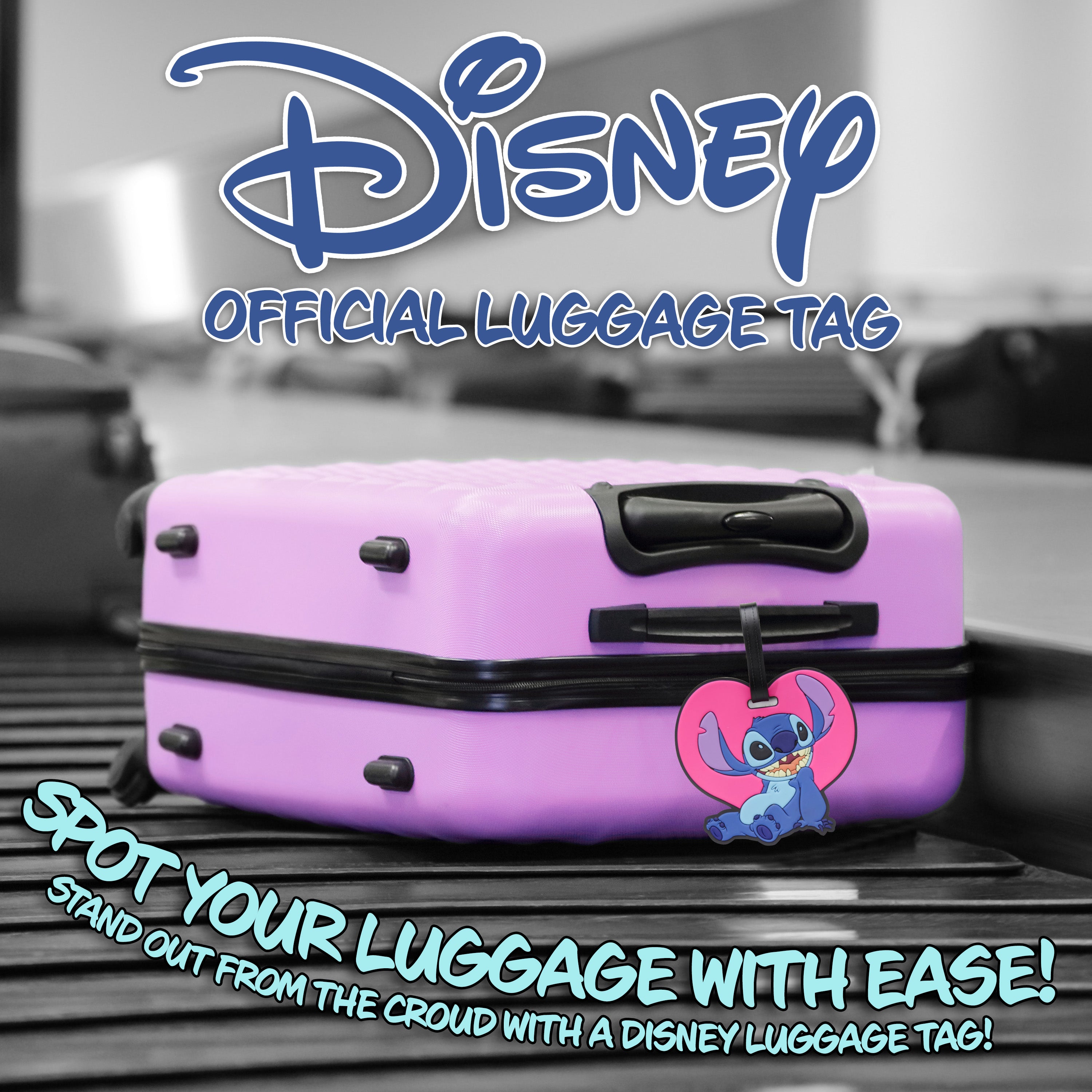 Disney Luggage Tags for Suitcase, Baggage Identification for Travel - STITCH - Get Trend