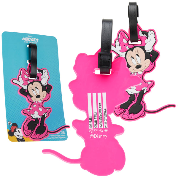 Disney Luggage Tags for Suitcase, Baggage Identification for Travel - MINNIE - Get Trend