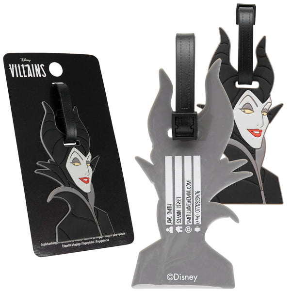 Disney Luggage Tags for Suitcase, Baggage Identification for Travel - MALEFICENT - Get Trend