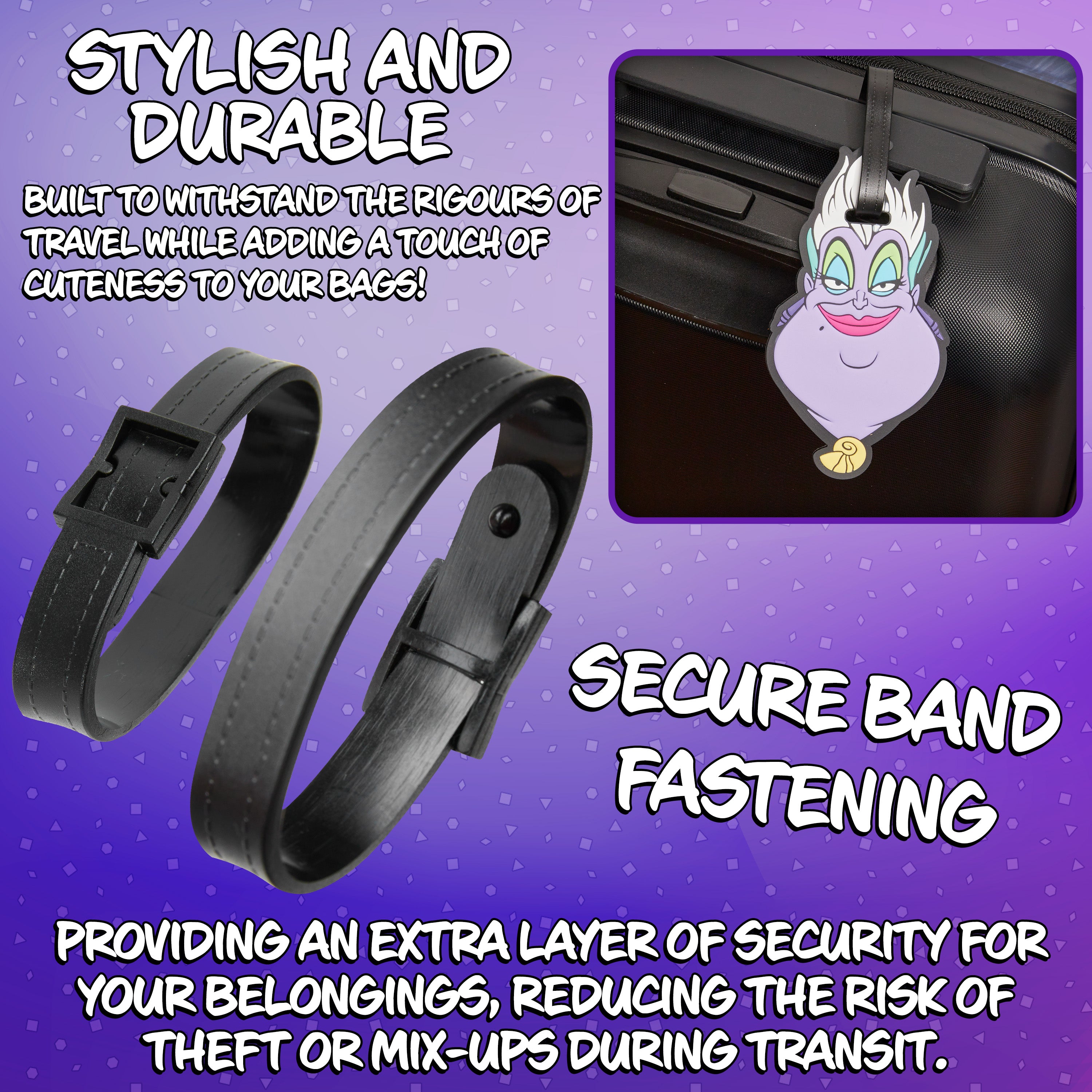 Disney Luggage Tags for Suitcase, Baggage Identification for Travel - URSULA - Get Trend