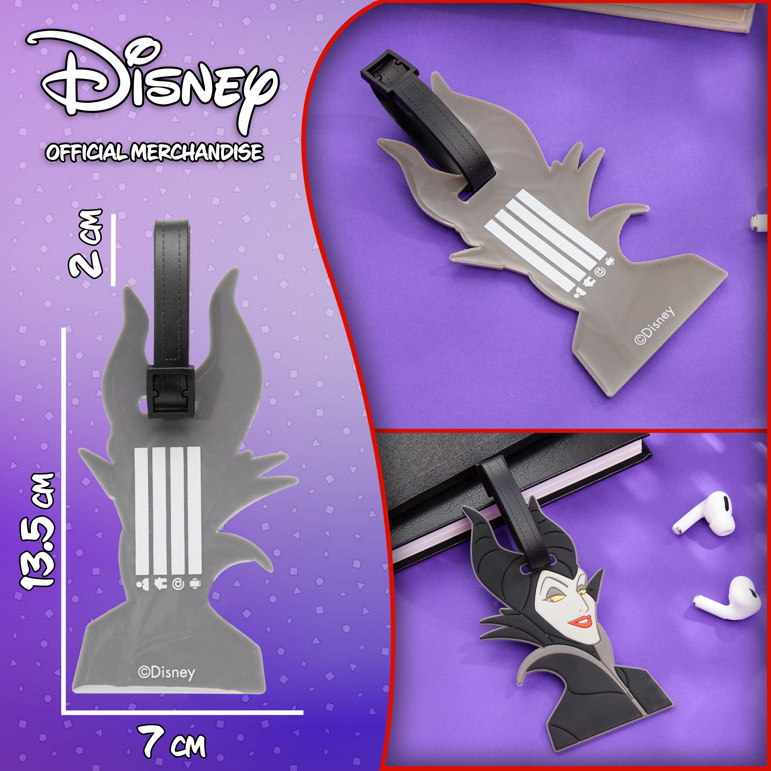 Disney Luggage Tags for Suitcase, Baggage Identification for Travel - URSULA - Get Trend