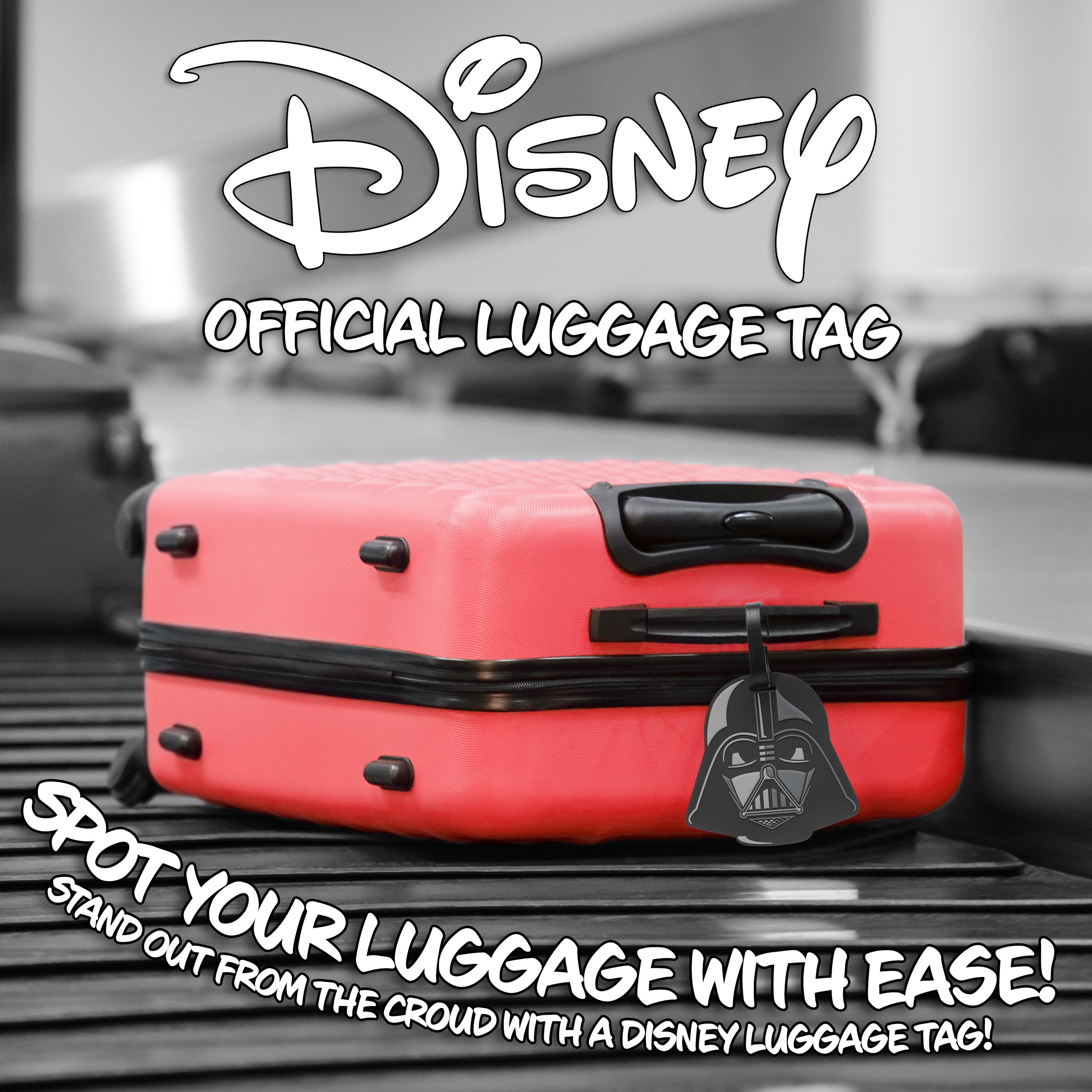 Disney Luggage Tags for Suitcase, Baggage Identification for Travel - Darth Vader - Get Trend