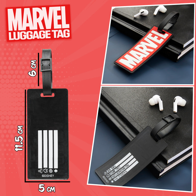 Marvel Luggage Tags for Suitcase, Baggage Identification for Travel Name Address (Red Marvel) - Get Trend