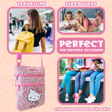 Hello Kitty Crossbody Bag for Girls - Adjustable Strap 2 Pockets - Gifts for Girls