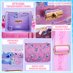 Disney Stitch Handbag for Girls Teens Crossbody Shoulder Bag and Zipped Coin Purse Travel Holiday Shopping Stitch Gifts - Get Trend