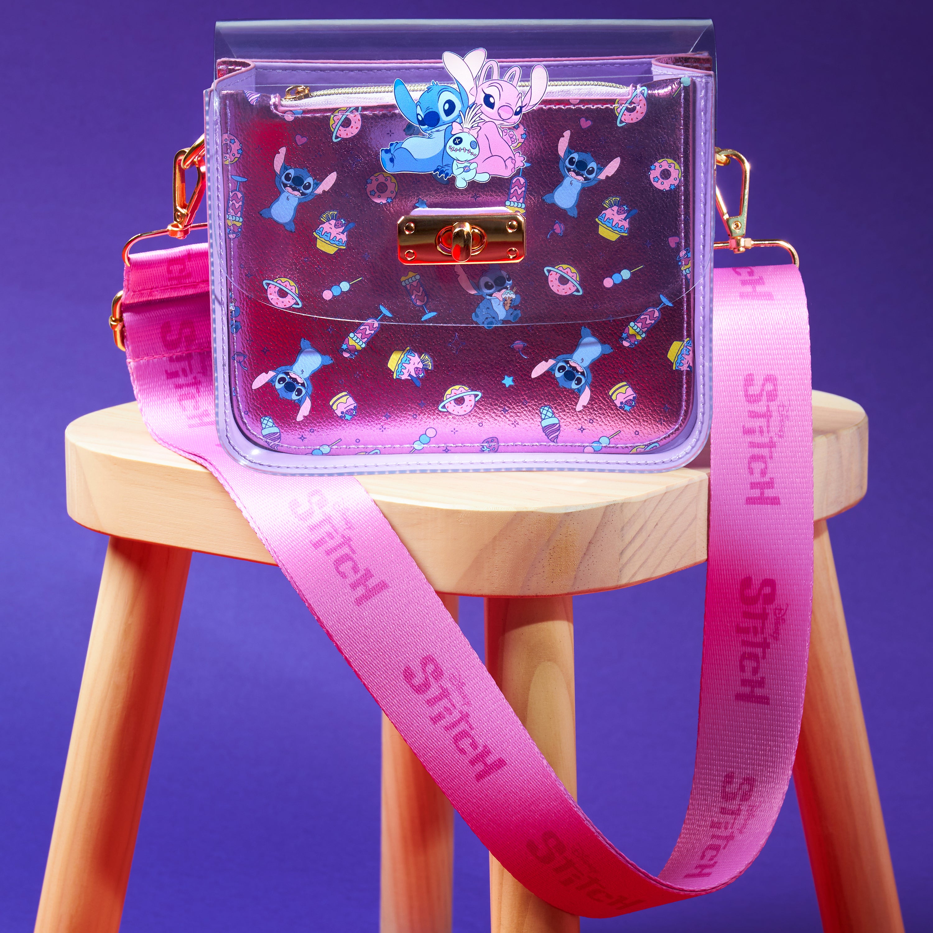 Disney Stitch Handbag for Girls Teens Crossbody Shoulder Bag and Zipped Coin Purse Travel Holiday Shopping Stitch Gifts - Get Trend