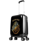 Harry Potter Hard Shell Suitcase, 55 x 35 x 21cm, 31L Capacity, 4 Wheels, Combination Lock - Travel Essentials (S/55cm - 31L, Black)