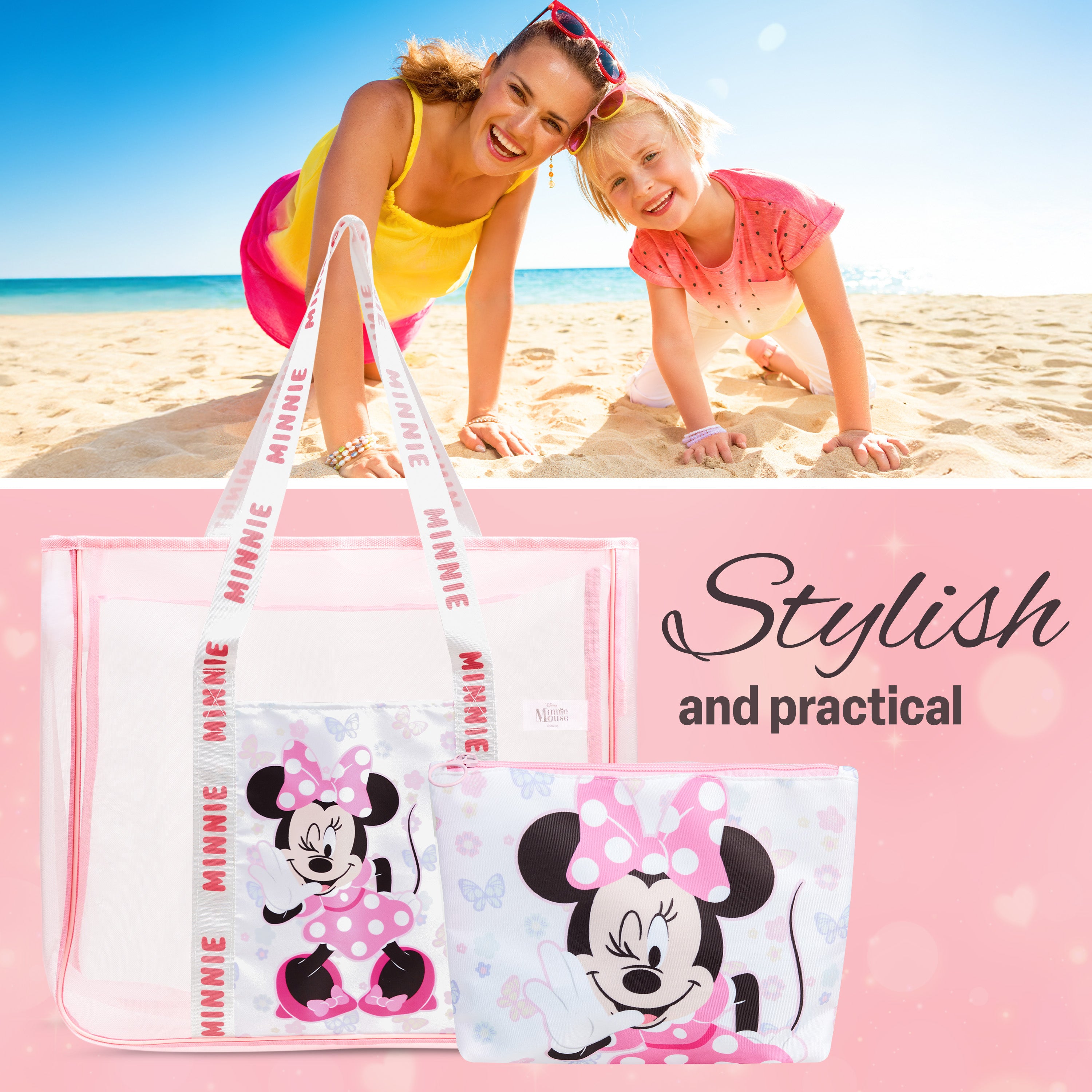 Get Trend Travel Bag for Women & Teenagers Mesh Zipped Tote Bag - Get Trend