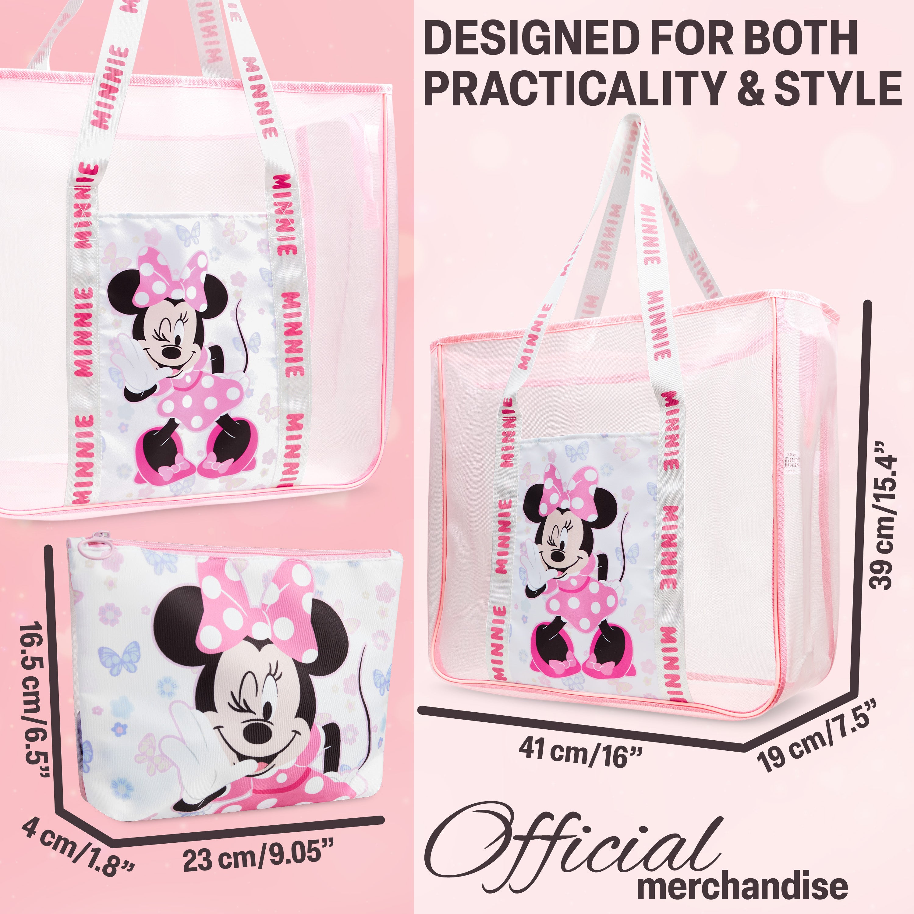 Get Trend Travel Bag for Women & Teenagers Mesh Zipped Tote Bag - Get Trend