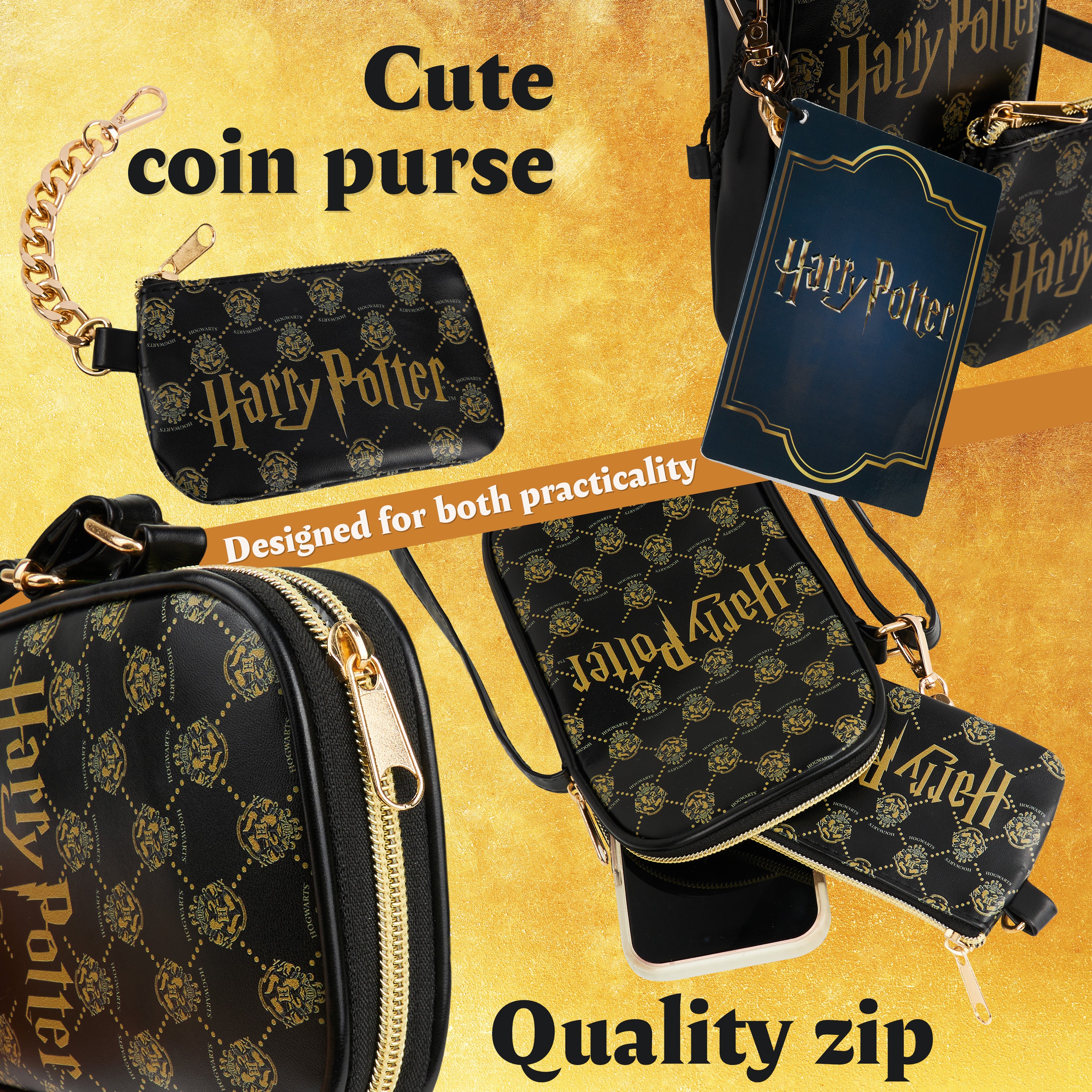 Get Trend Harry Potter for Girls Teenagers Women Shoulder Bag Zipped Crossbody - Get Trend