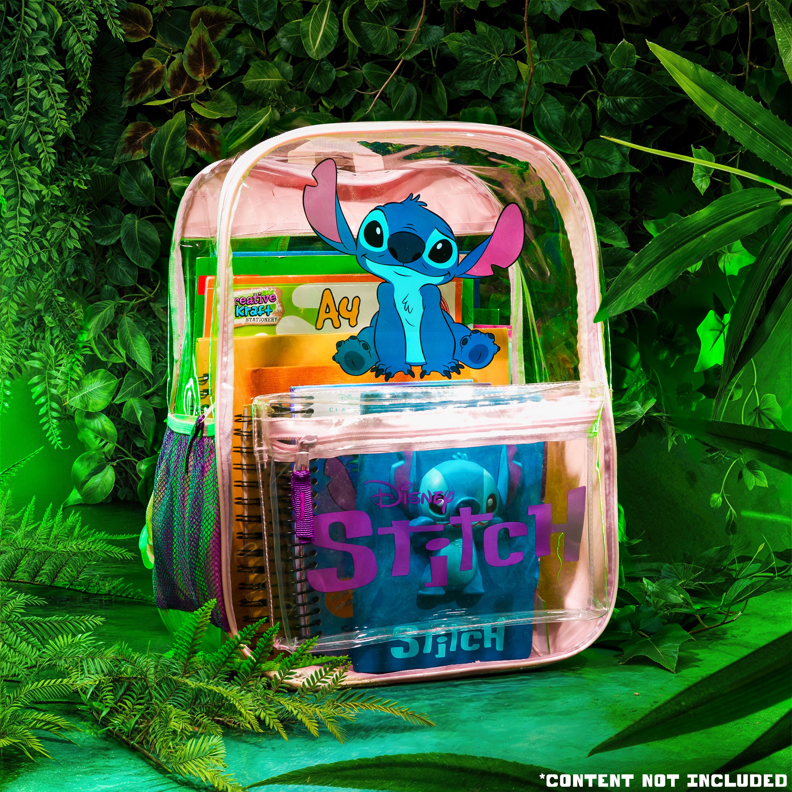 Disney Stitch Backpack Transparent School Bag for Girls Teens Fashion Rucksack Clear - Get Trend