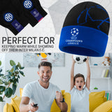 Inter Milan F.C. Boys Winter Hat and Gloves Kids Teenagers Winter Accessories Set - Boys Football Gifts