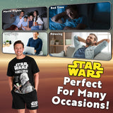 Disney Star Wars Mens Short Pyjamas Set, Dad Loungewear - Baby Yoda - Get Trend