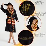 Harry Potter Dressing Gown, Adult Fleece Hooded Dressing Gowns for Women Or Men