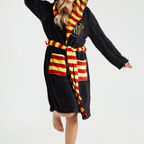 Harry Potter Dressing Gown, Adult Fleece Hooded Dressing Gowns for Women Or Men