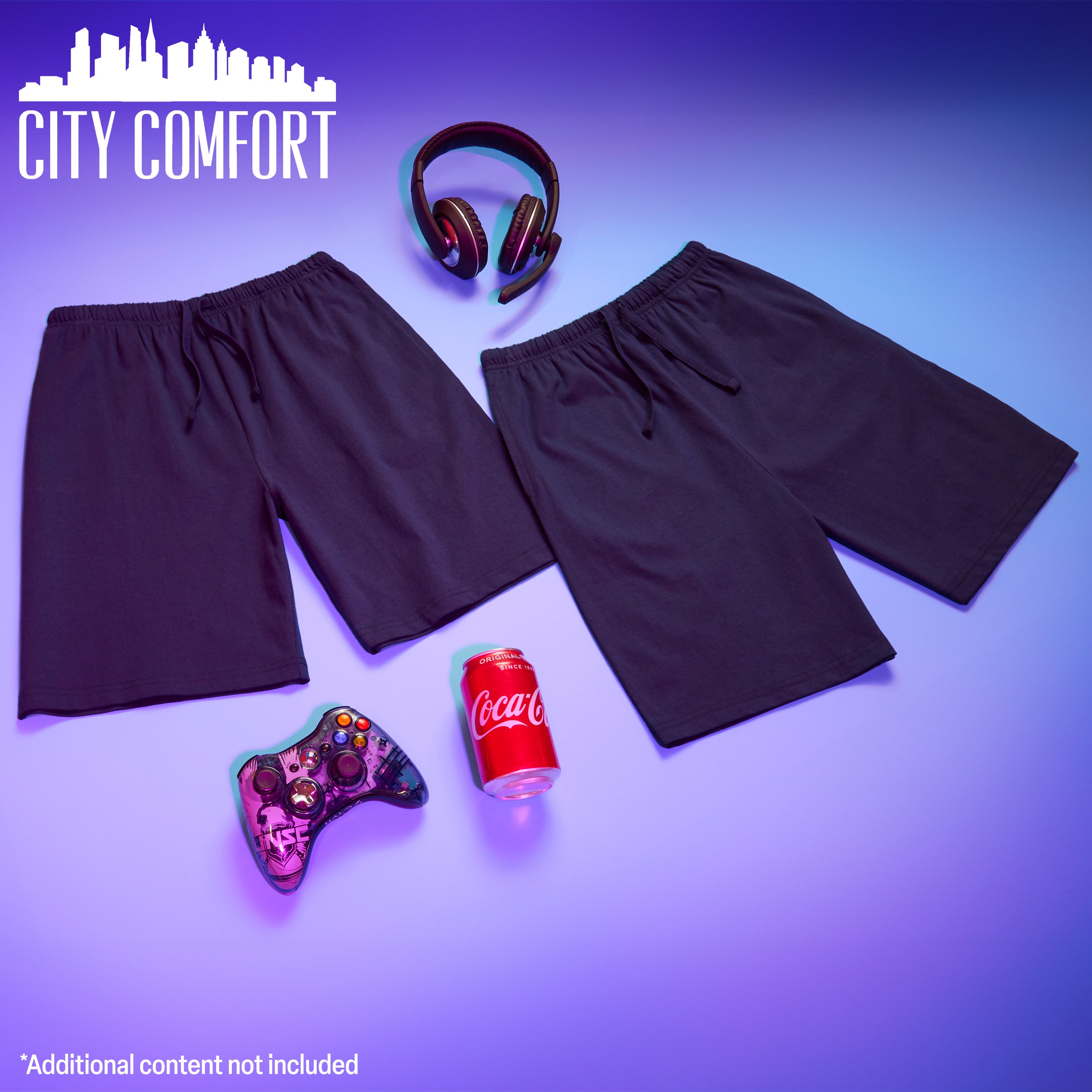 CityComfort Set of 2 Jersey Shorts in 4 Colors with Pockets for Boys - Get Trend