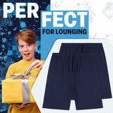 CityComfort Set of 2 Jersey Shorts in 4 Colors with Pockets for Boys - Get Trend